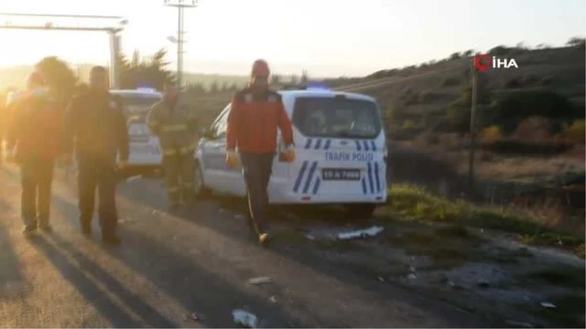 Son dakika... Ayvalık\'ta bozuk yol kazaya neden oldu; 10 yaralı