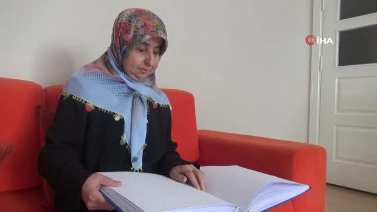 Diyarbakır\'da doğuştan görme engelli kadının örnek yaşam çabası ve azmi47 yaşındaki Pervin Akdoğan, Braille alfabesini öğrenerek, umudunu mutluluk...