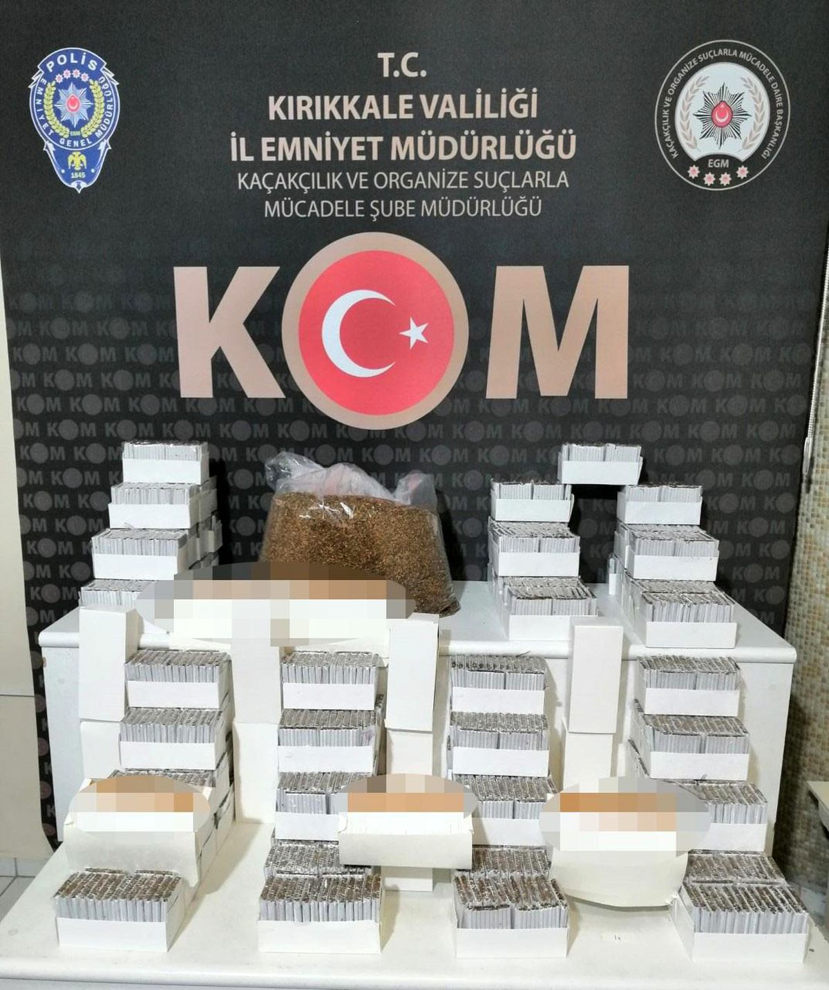 Kırıkkale\'de binlerce makaron ele geçirildi: 1 gözaltı
