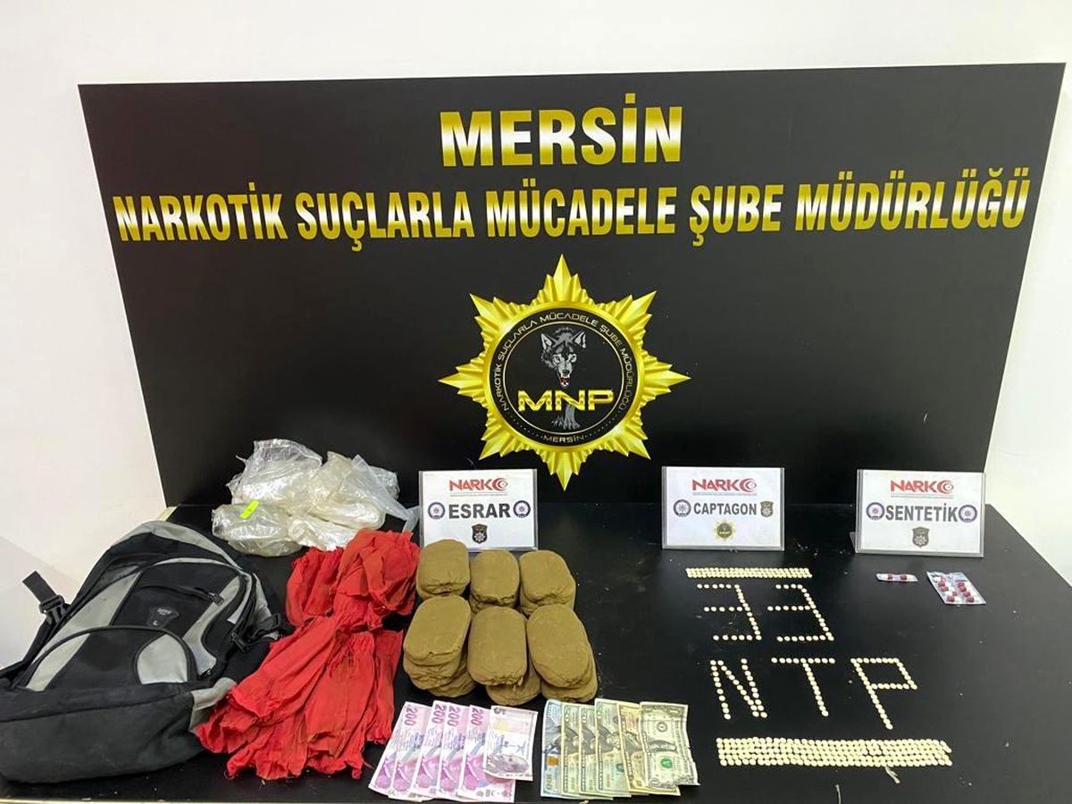 Mersin\'de uyuşturucu operasyonu; 2 kişi tutuklandı