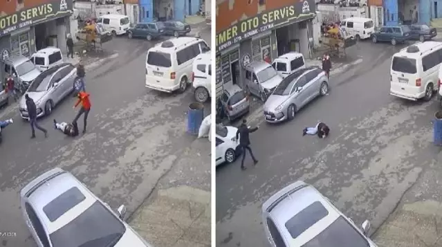 1'i polis 3 kişinin yaralandığı olayın görüntüleri ortaya çıktı