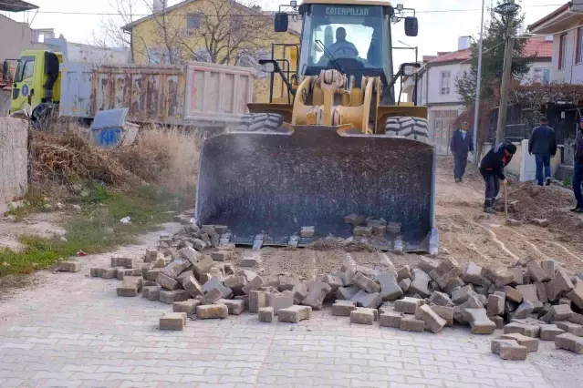 Yoncalı'da asfalt çalışması