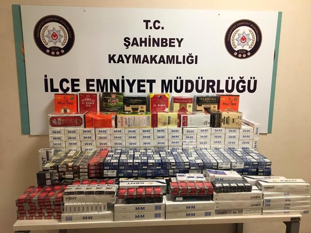Gaziantep\'te bin 528 paket gümrük kaçağı sigara ele geçirildi