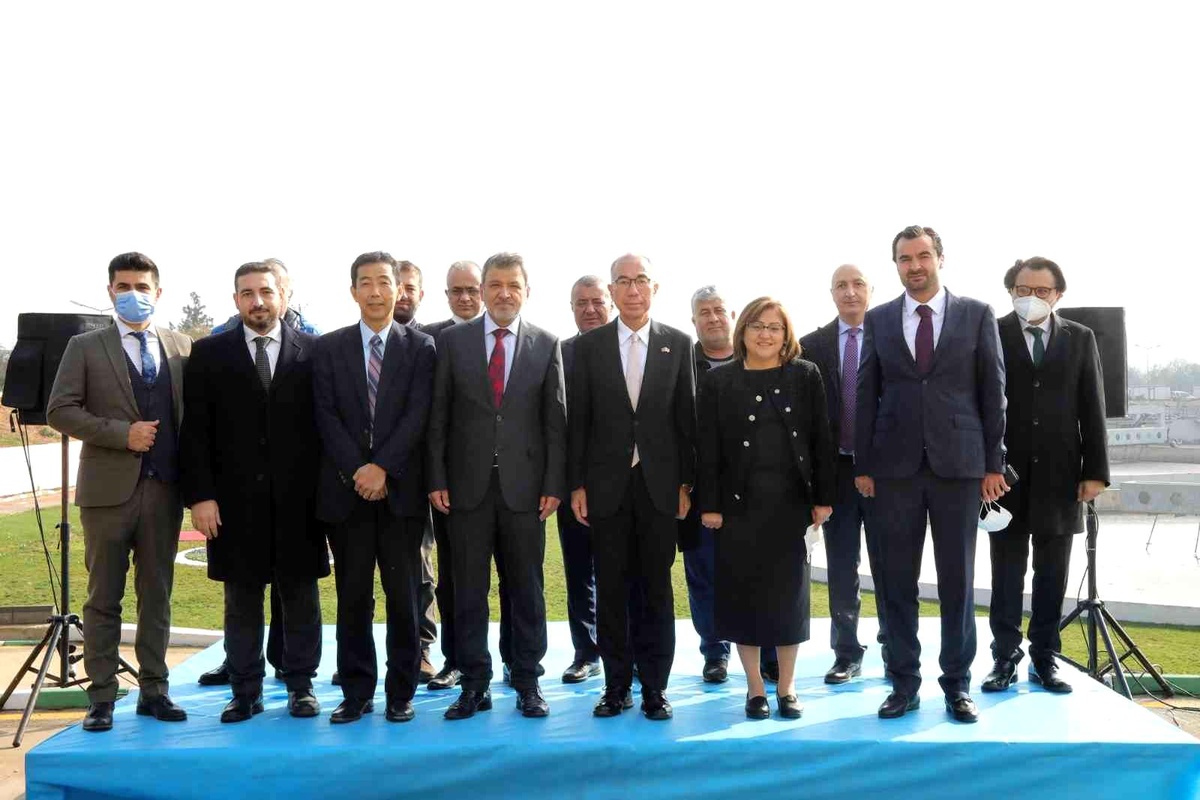 Japon heyet İleri Biyolojik Arıtma Tesisi\'ni gezdi