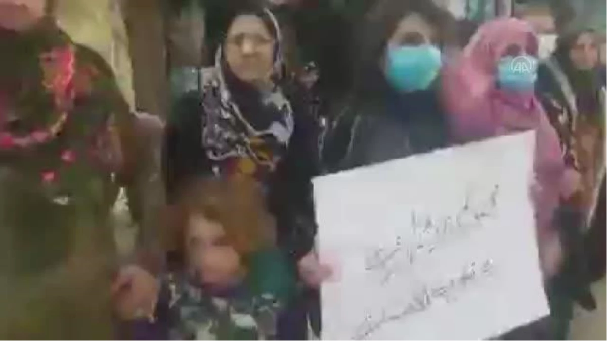 Aileler, kız çocuklarını kaçıran YPG/PKK\'yı protesto etti