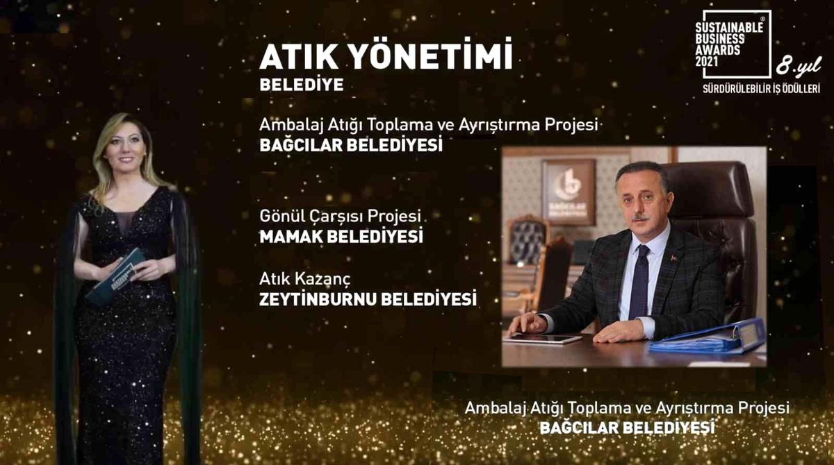 Atık Yönetimi ödülü Bağcılar\'a geldi