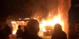 Bursa'da lodosun etkisiyle büyüyen yangın paniğe sebep oldu