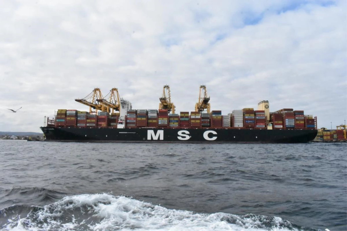 Dev konteyner gemisi "MSC Samar" Tekirdağ\'dan ayrıldı