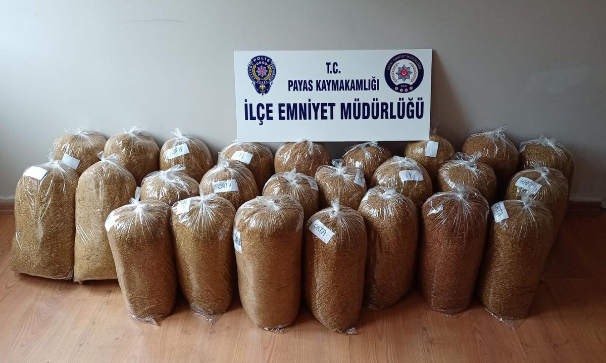 Hatay\'da gümrük kaçağı 127 kilogram tütün ve 750 paket sigara ele geçirildi