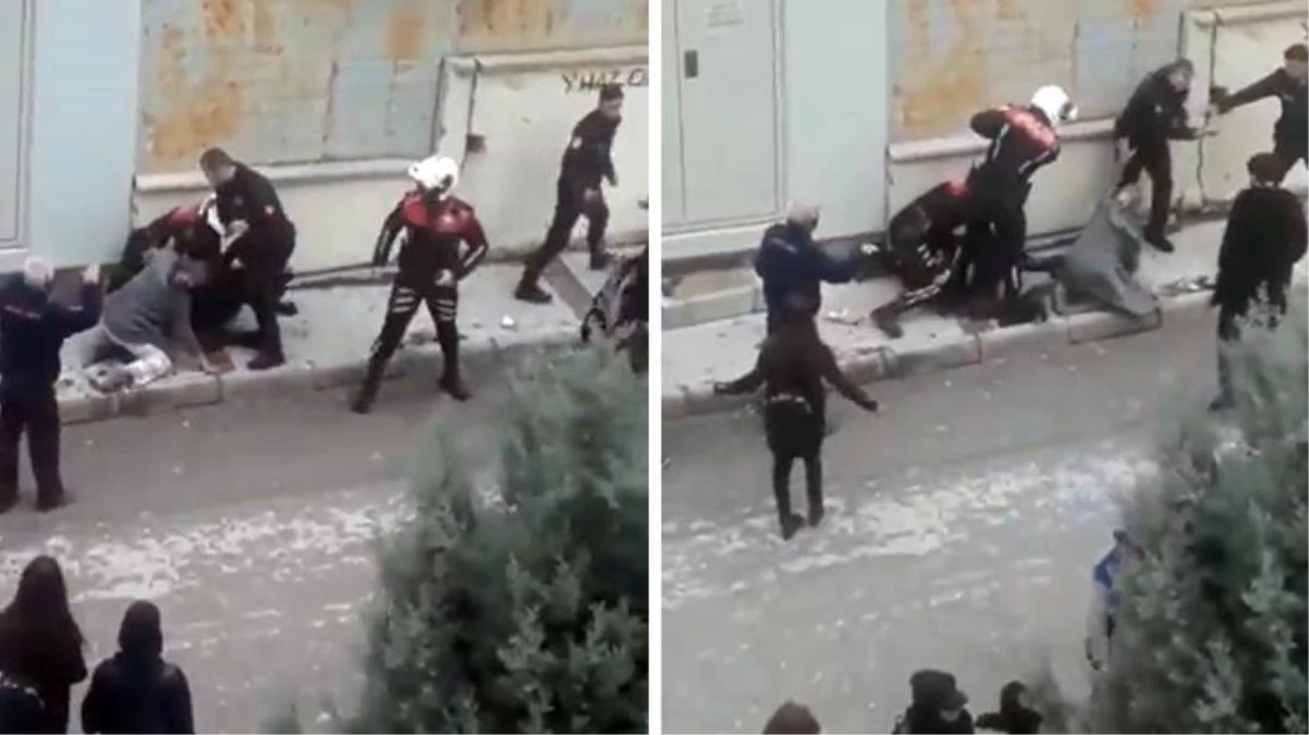 Polislerin şiddet uyguladığı video sosyal medyada olay yarattı