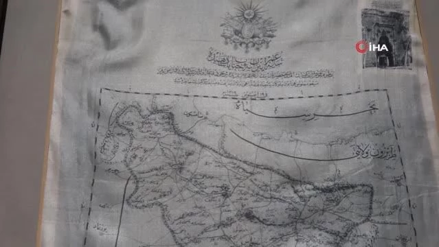 Viyana'da basılan 117 yıllık ipek harita Sivas'ta sergileniyor