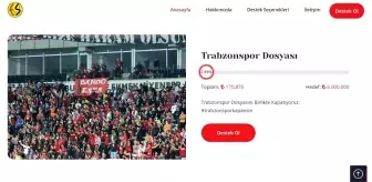 Es-Es'in Trabzonspor dosyası için başlattığı kampanya 170 bin liraya ulaştı