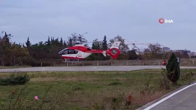 Son dakika haberi | Kalp krizi geçiren hastanın yardımına ambulans helikopter yetişti