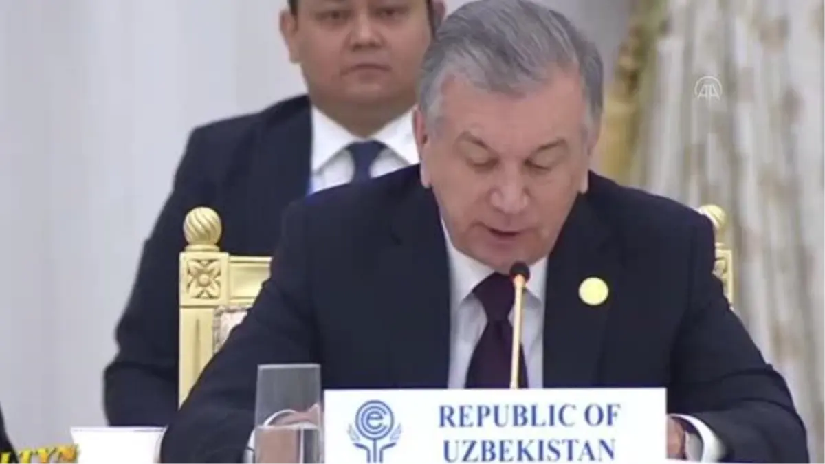 Son dakika haberi... Özbekistan Cumhurbaşkanı Mirziyoyev EİT Zirvesi\'nde konuştu