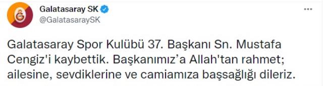 Son Dakika: Galatasaray eski başkanı Mustafa Cengiz vefat etti