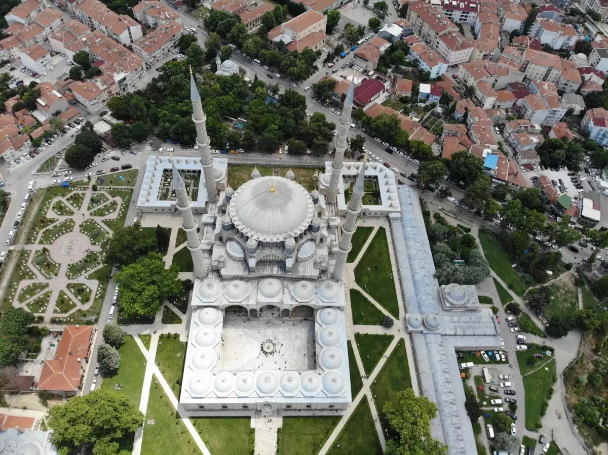 Son dakika haberleri... 446 yıllık tarihi Selimiye Camii\'nde 40 ay sürecek restorasyon başladı