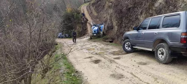 Alaplı'da örtü yangını paniğe neden oldu