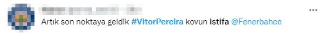 Bir tane bile destekçi bulamayacak hale geldi! Fenerbahçe taraftarı, Vitor Pereira'yı istifaya çağırıyor