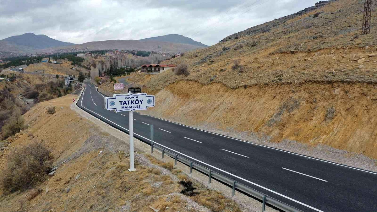 Konya Büyükşehir Tatköy yolunda kaliteyi yükseltti