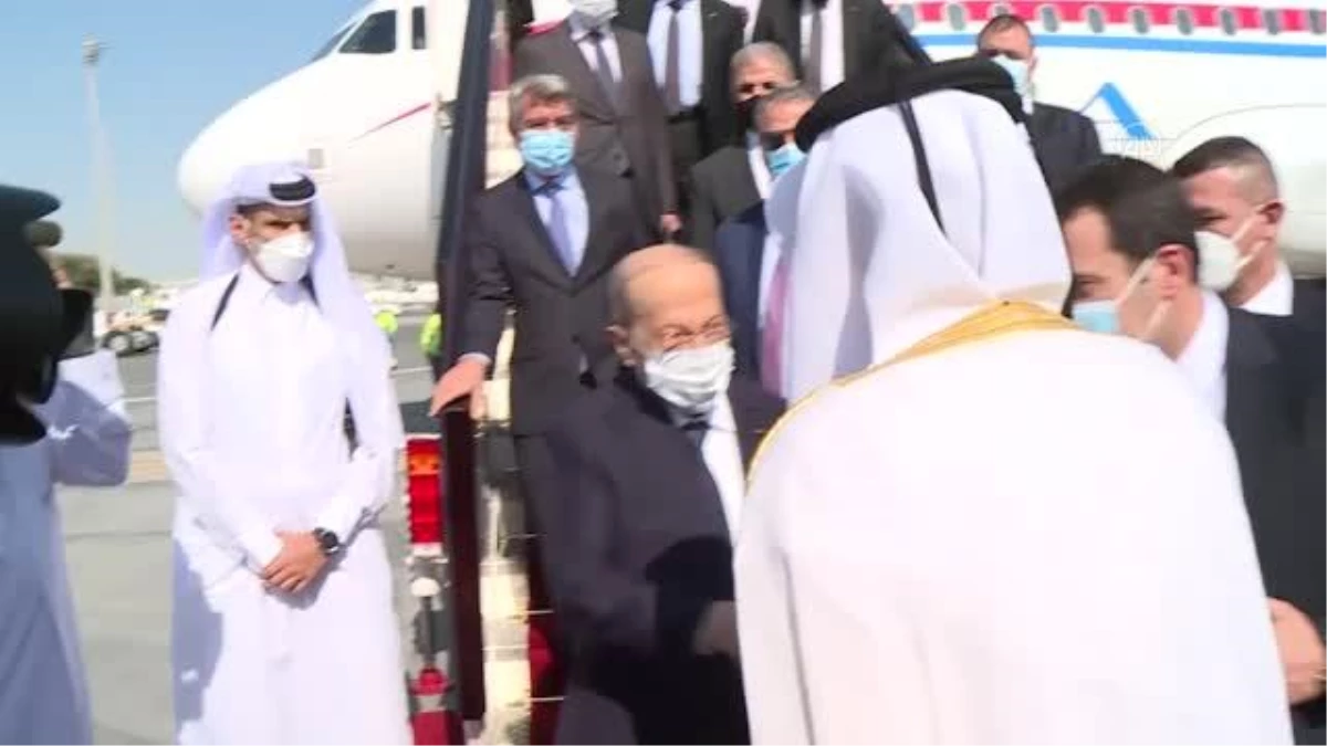 Lübnan Cumhurbaşkanı Mişel Avn, Katar\'da