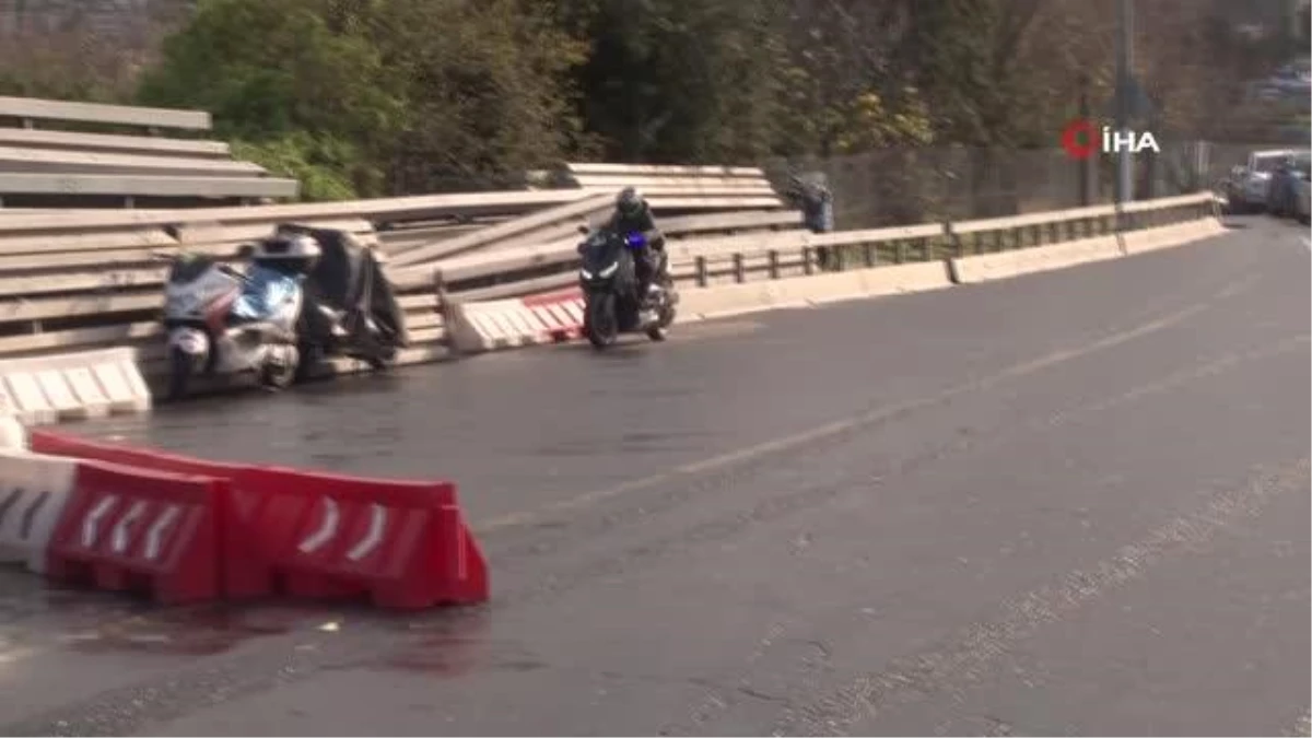 15 Temmuz Şehitler Köprüsünde yasağa uymayan 15 motosikletliye ceza