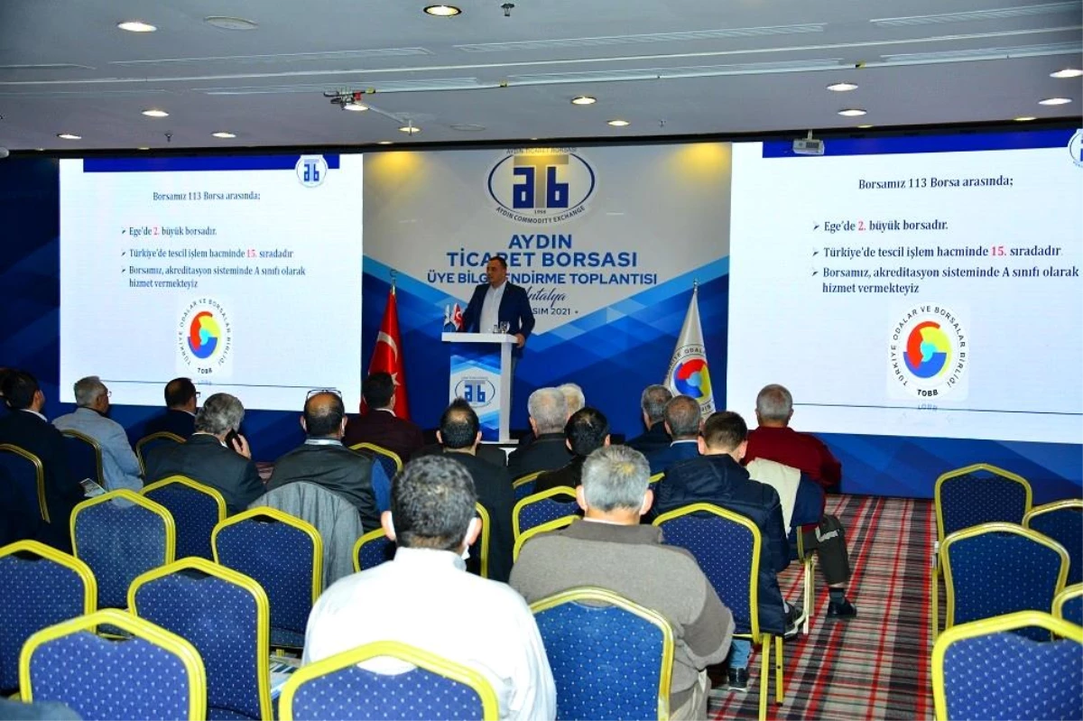 Aydın Ticaret Borsası, üye bilgilendirme toplantısı düzenledi