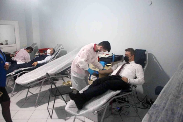 Bodrum'da öğretmenlerden kan bağışı