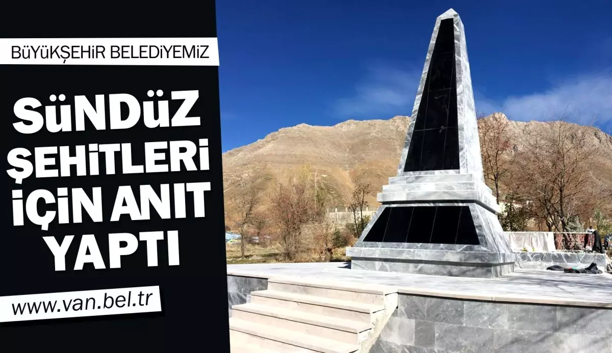 BÜYÜKŞEHİR\'DEN SÜNDÜZ ŞEHİTLERİ İÇİN ANIT