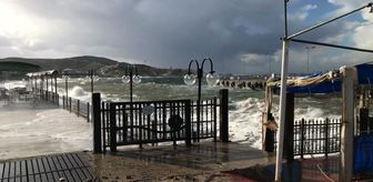 Marmara ve Avşa adalarına gemi seferine fırtına engeli