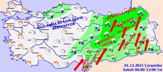 Meteoroloji'den yeni uyarı: Fırtına yurdu terk ediyor, doğu bölgelerde kar yağışı görülecek