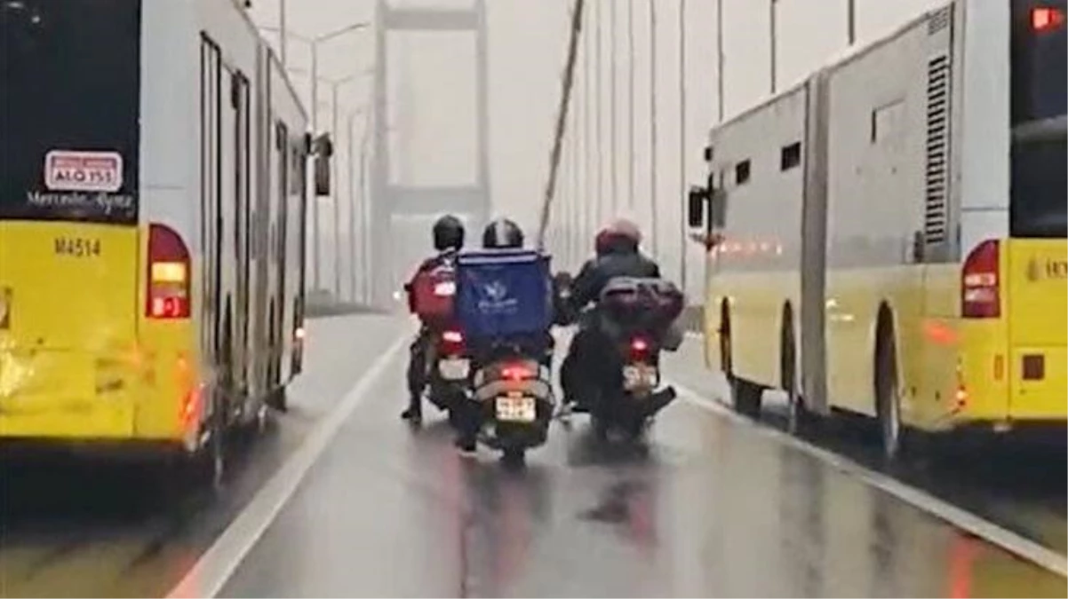 Motokuryelere köprüde siper olan metrobüs şoförleri o anları anlattı