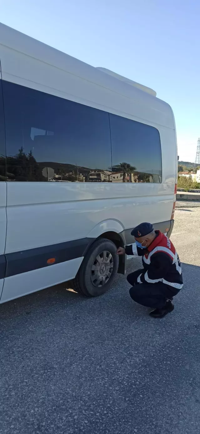 Son dakika haberleri... Jandarmadan 'kış lastiği' denetimi