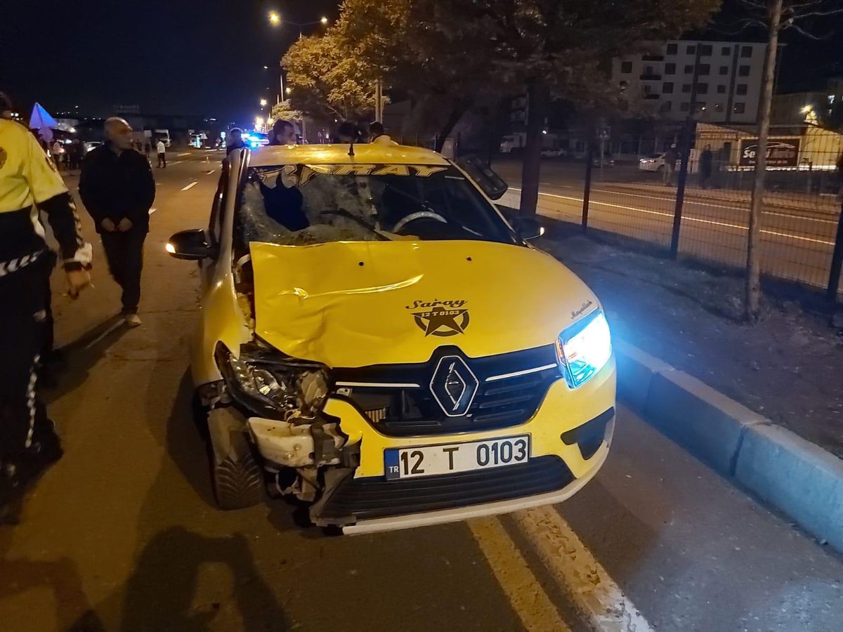 Bingöl\'de ticari taksinin çarptığı yaşlı adam öldü