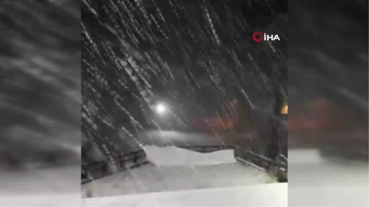 Bursa Keles\'te yoğun kar yağışı