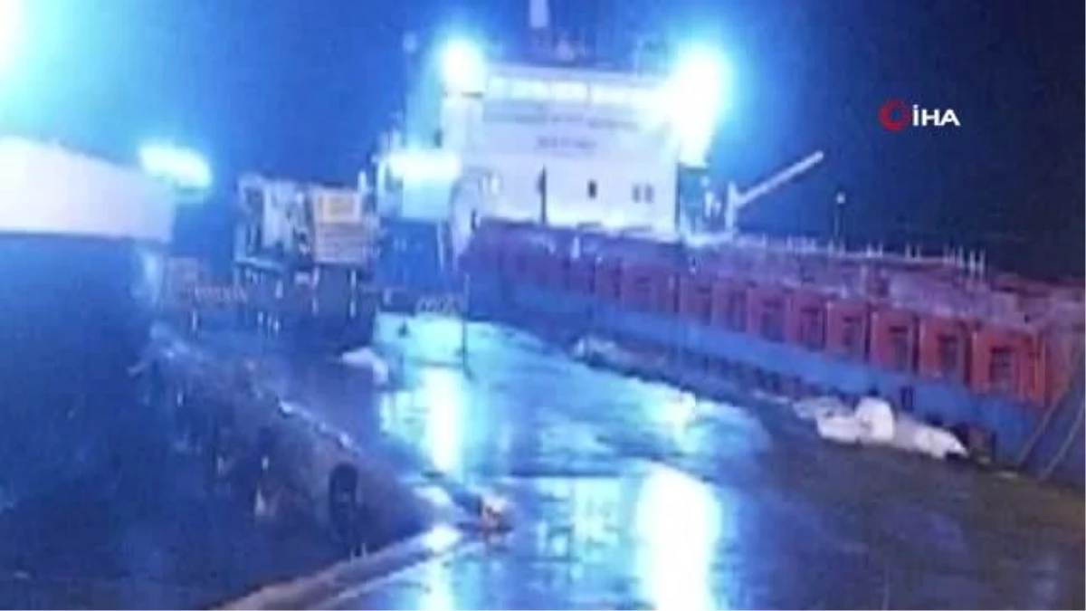 Son dakika haberi! Kuru yük gemisinde görevli Azeri gencin denize düşme anı kamerada