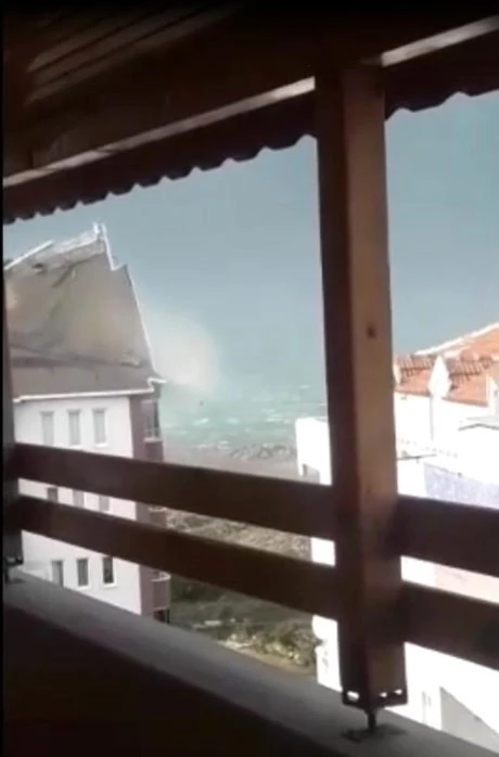 Sinop'taki fırtınadan yeni görüntüler