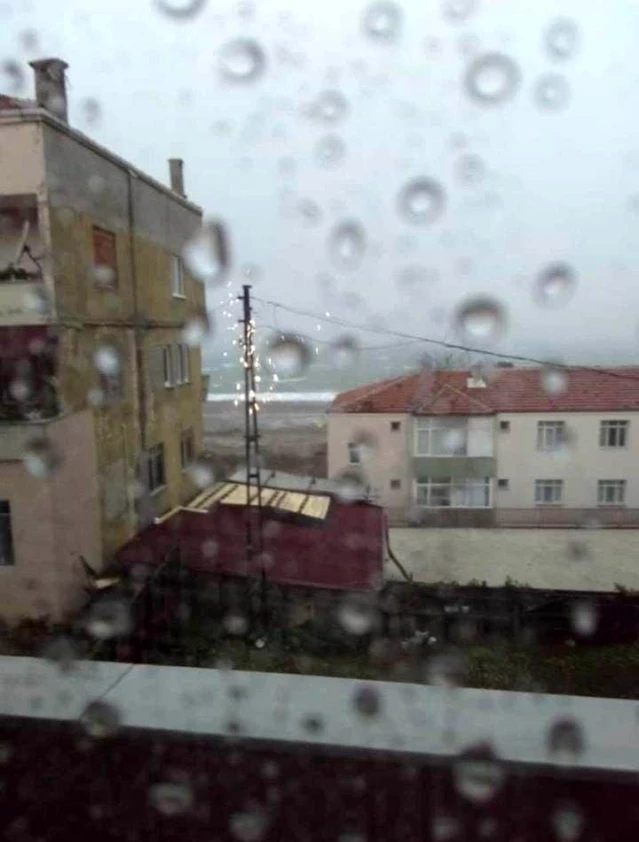 Sinop'taki fırtınadan yeni görüntüler