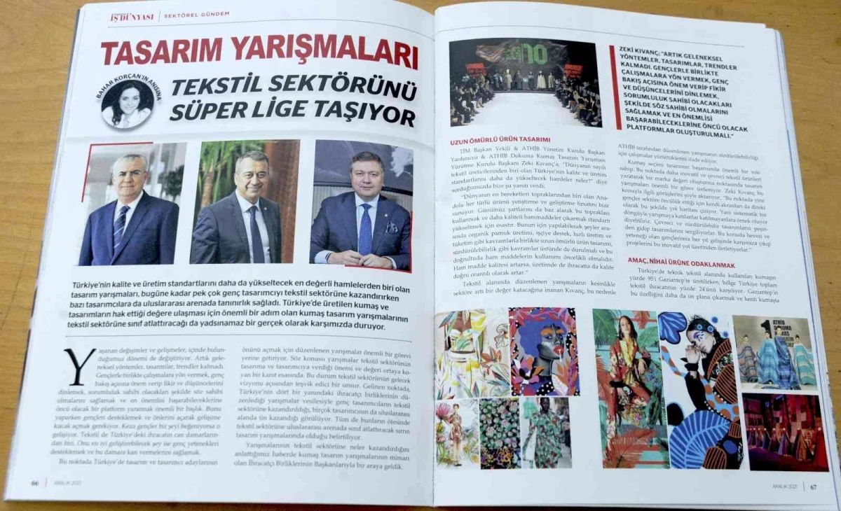 Türkiye\'de İş Dünyası dergisinden Bahar Korçan\'a özel sayfa