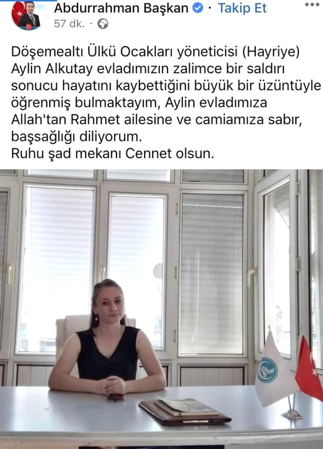 Antalya'da kadın cinayeti Ülkü Ocaklarını yasa boğdu