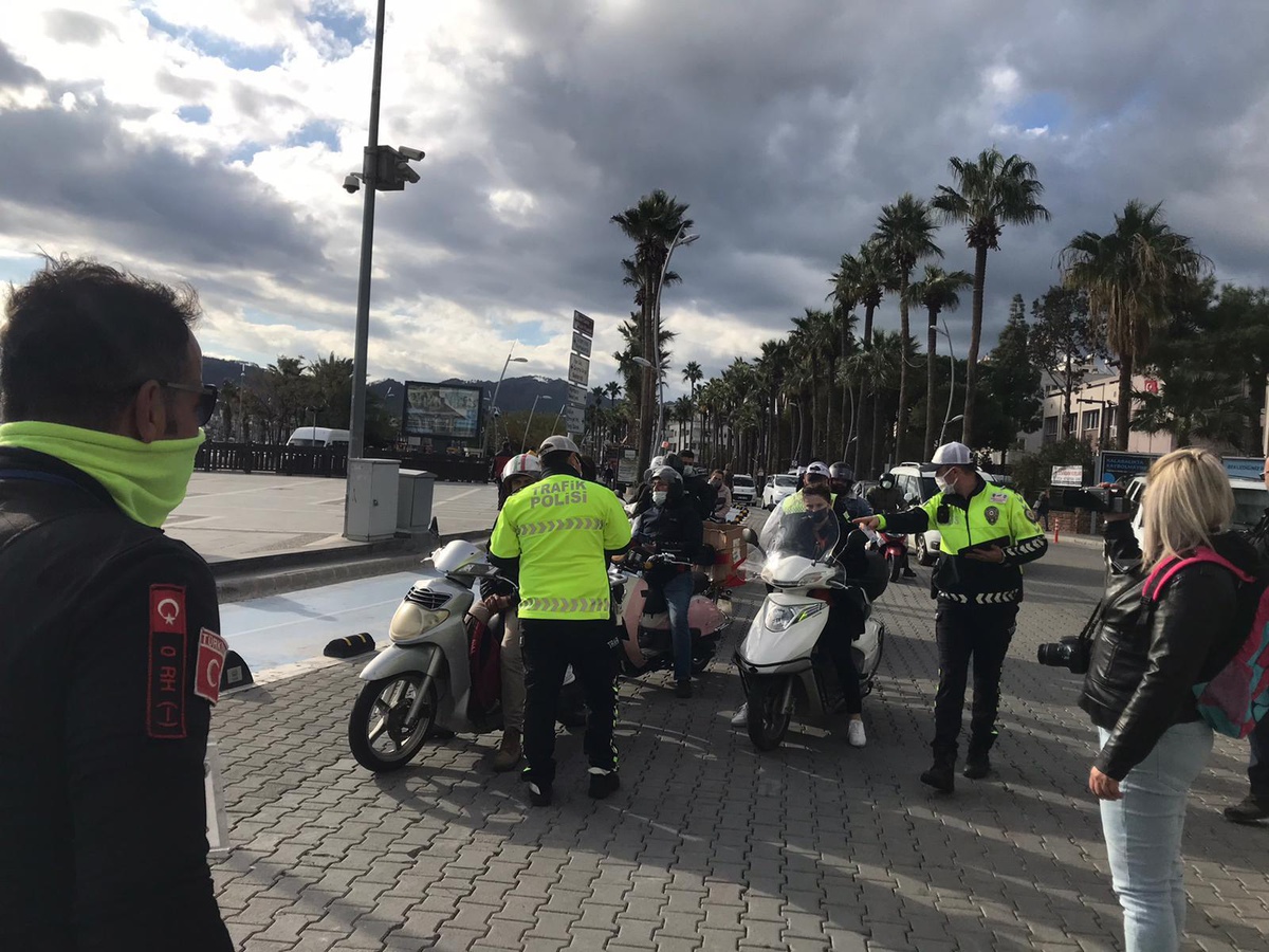 Marmaris\'te motosikletlere yönelik denetim yapıldı