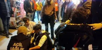 Motosiklet yayaya çarptı: 2 yaralı