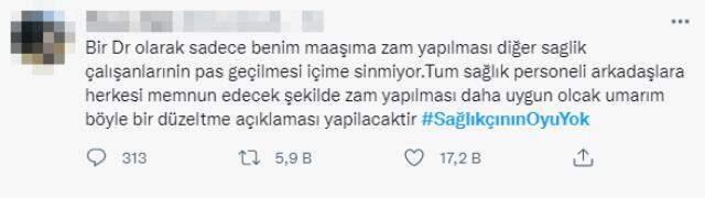 Sosyal medya ayakta! Hekimlere yapılacak maaş zammı diğer sağlık çalışanlarının tepkisine neden oldu