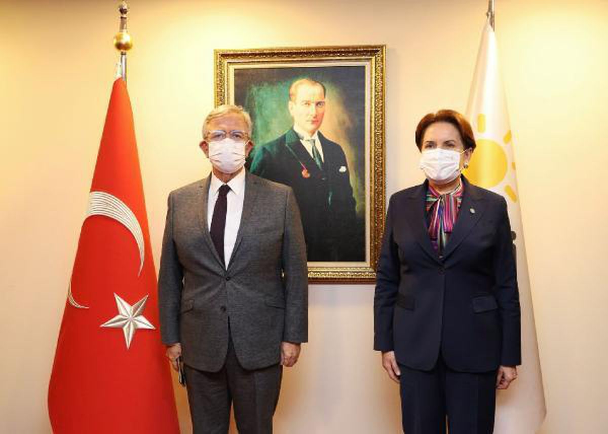 Akşener, Mansur Yavaş\'ı kabul etti