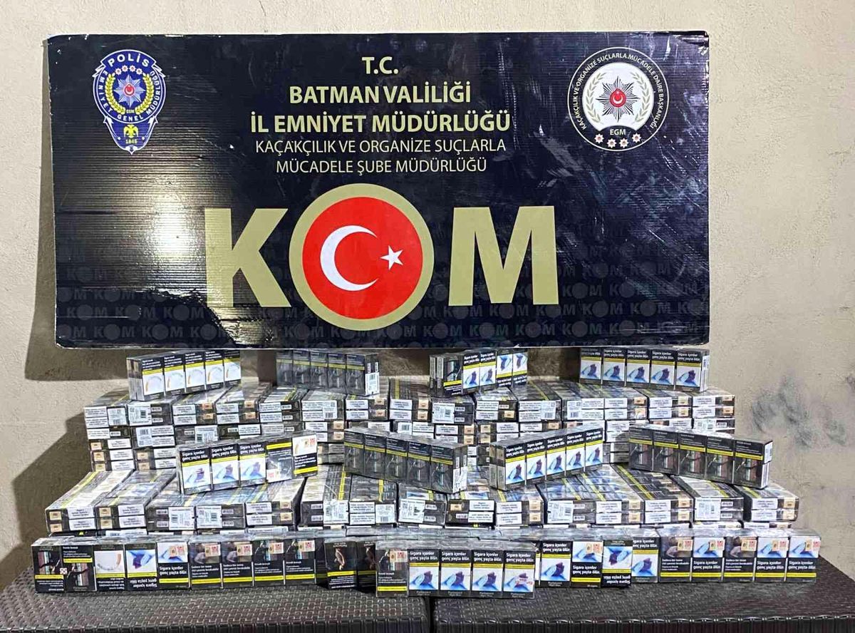 Batman\'da 3 bin 500 paket kaçak sigara ele geçirildi