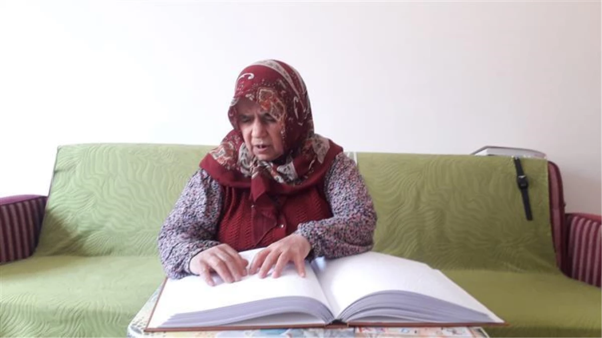 Burdur\'da görme engelli 67 yaşındaki kadın 13 yılda hafız oldu