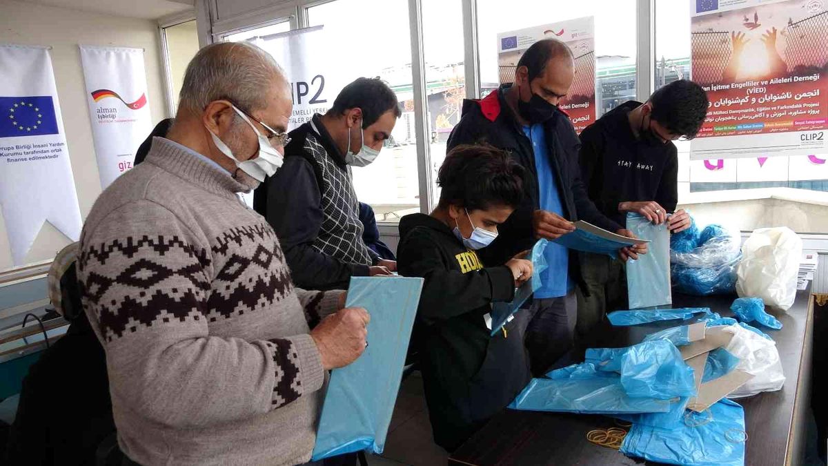 Engelli mülteciler Van'da sosyalleşiyor