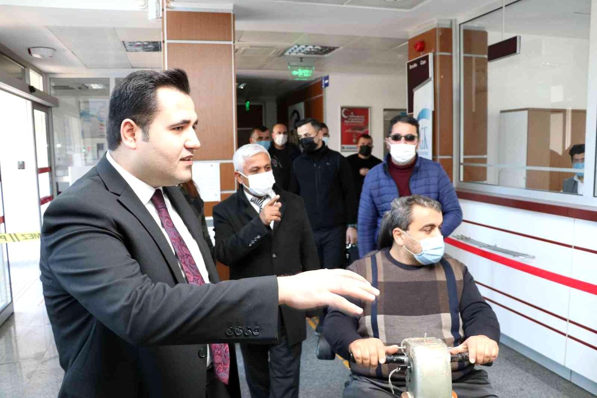 Engelliler, Kaymakamla birlikte kurum denetimi yaptı
