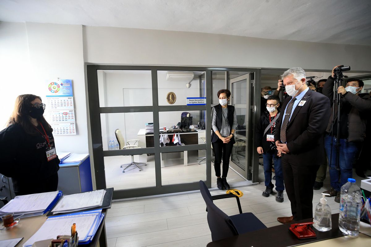 Kırklareli\'nde engelli öğrenciler temsili olarak belediye personeli oldu