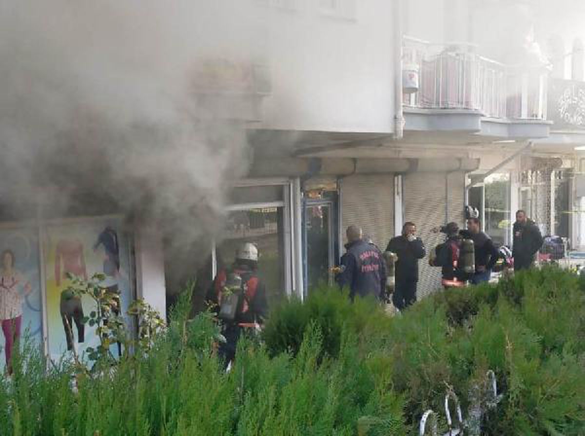 Malatya'da tekstil atölyesi yangını