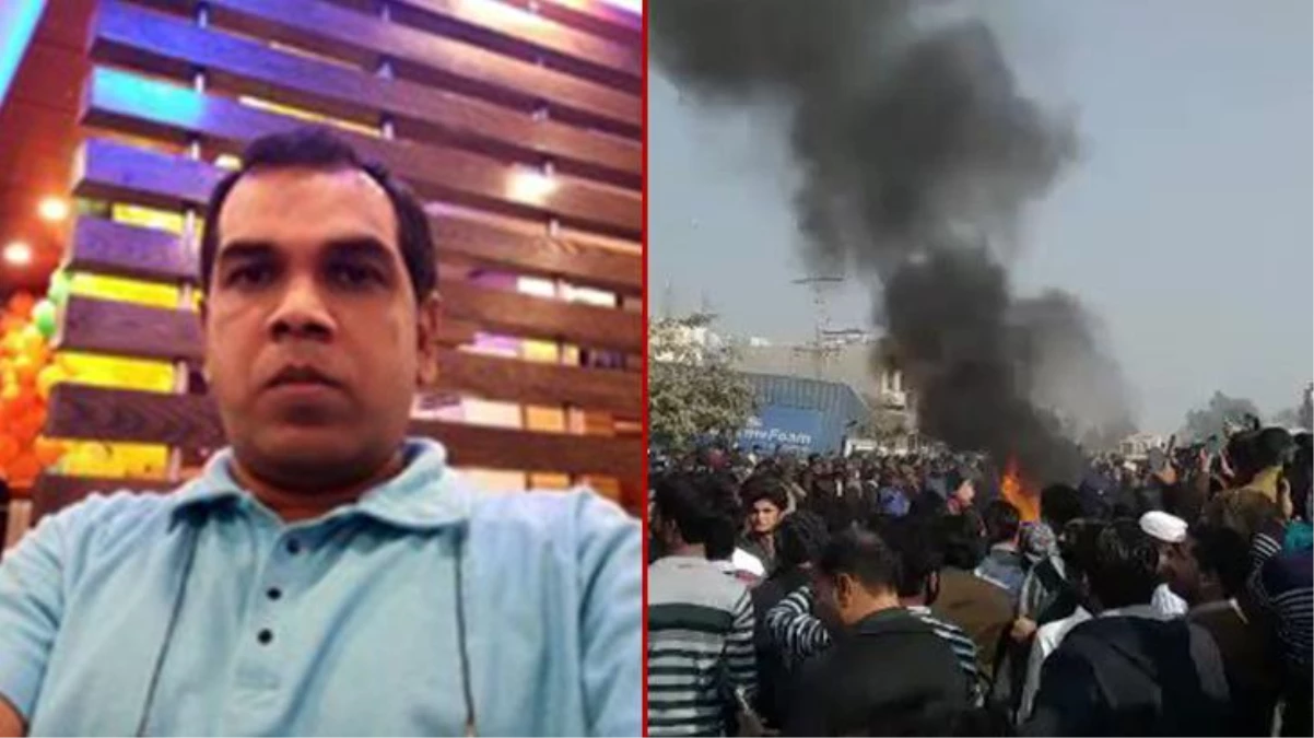Pakistan\'da dine saygısızlık ettiği ileri sürülen fabrika müdürü yakıldı